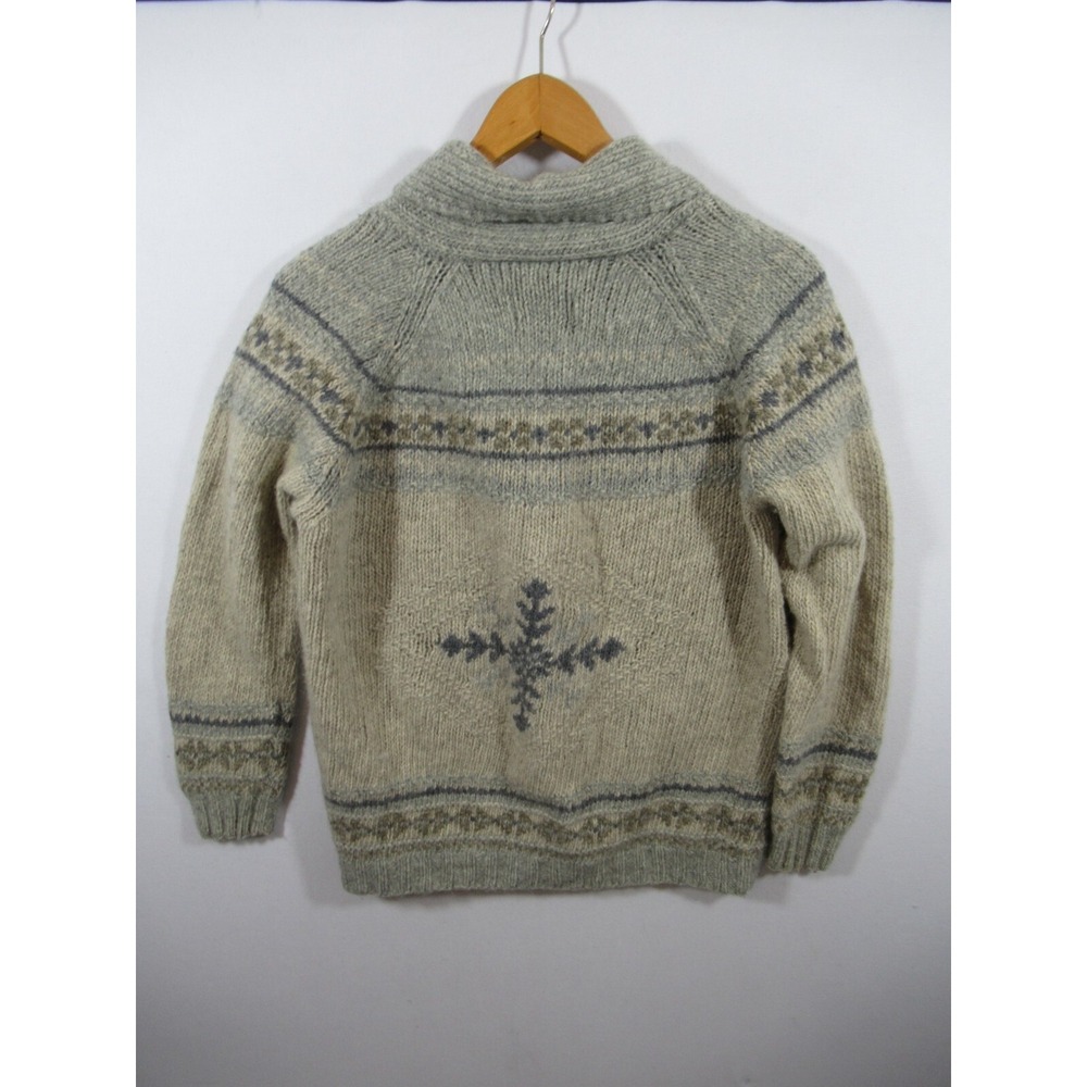 Eddie Bauer Legend Handknit Cardigan Sweater XS Merino Wool Mohair Snowflake - Picture 6 of 6